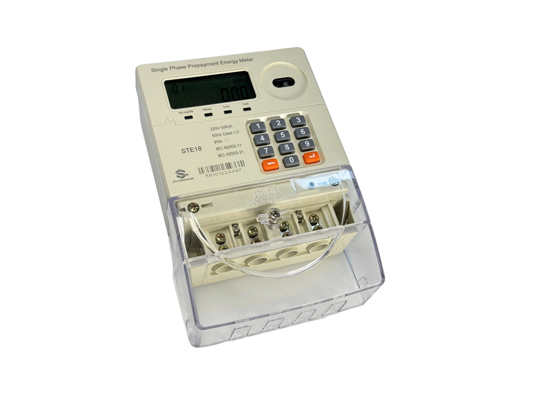 TOU Tariffs Prepaid Smart Single Phase Energy Meter 230V Keypad Type
