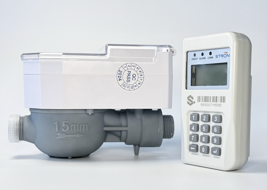 Factory direct R160 STS smart CIU remote control integrated brass shell IP68 protection water meter prepaid