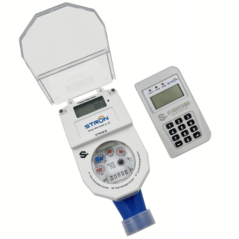 Factory direct R160 STS smart CIU remote control integrated brass shell IP68 protection water meter prepaid