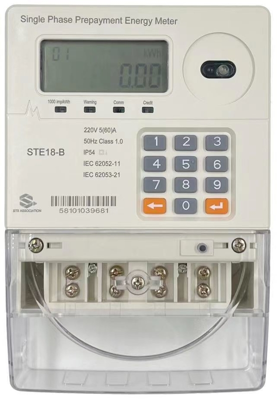 electric power meter Smart Electricity Meter 50-60Hz Nominal Frequency with Mobile Payment Support and AC/DC Power Supply Smart Design