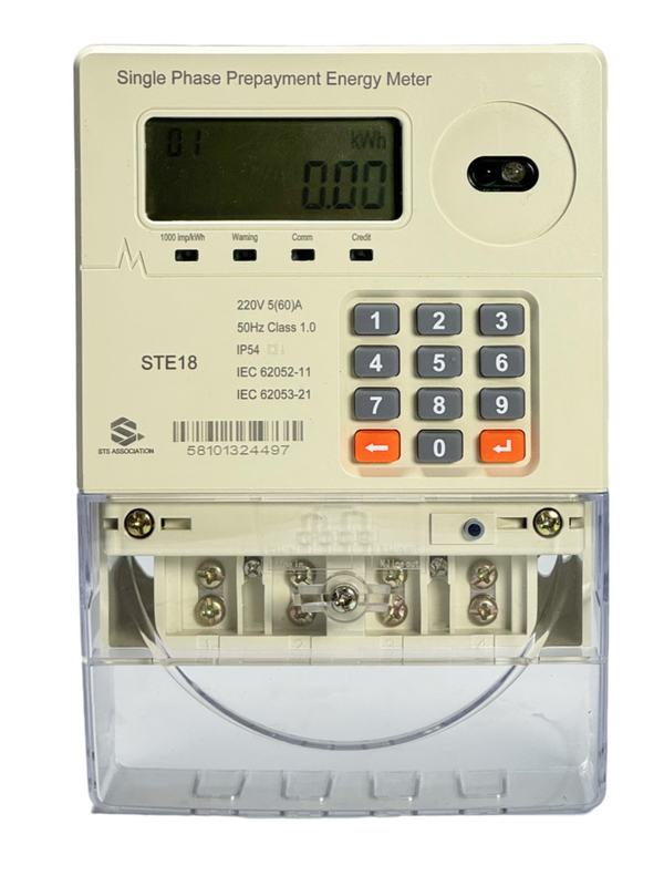 electric power meter Smart Electricity Meter 50-60Hz Nominal Frequency with Mobile Payment Support and AC/DC Power Supply Smart Design