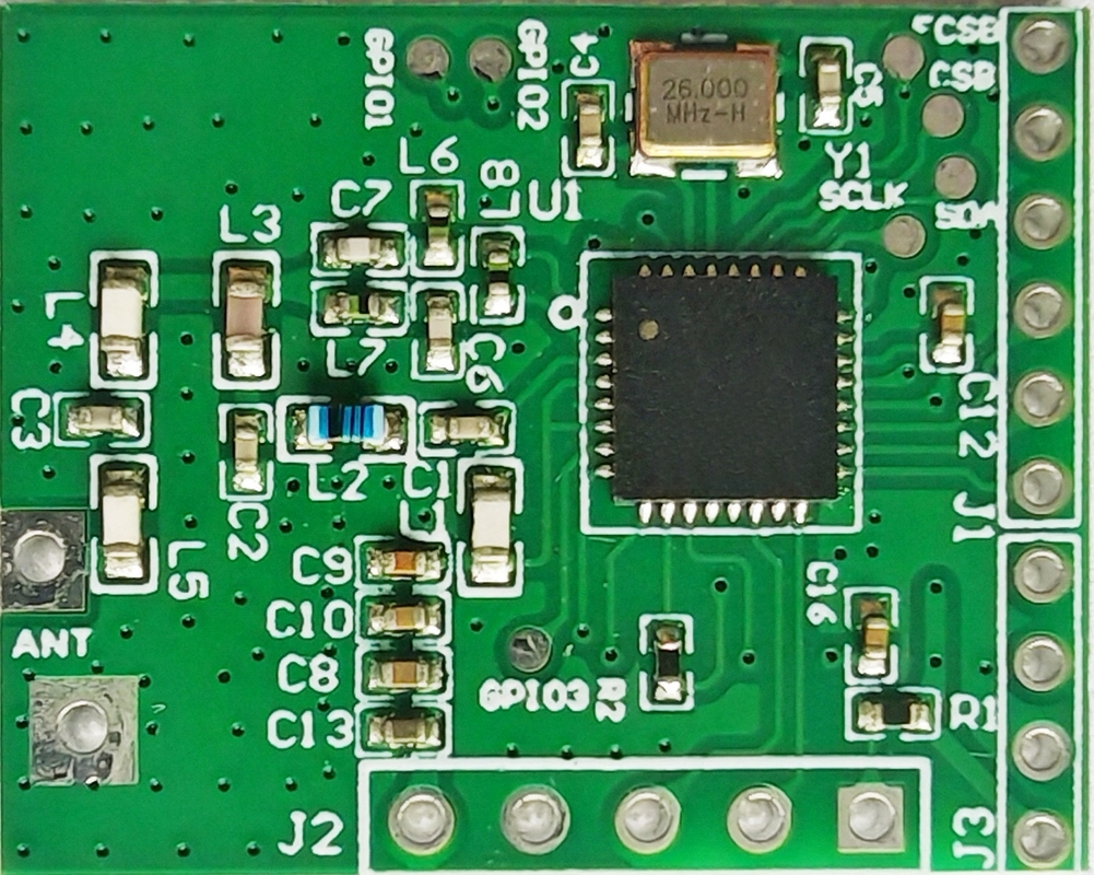UART Wireless Module BGRF2 Ultra-Compact: 100kbps Speed, -121dBm Sensitivity & 1μA Sleep Mode
