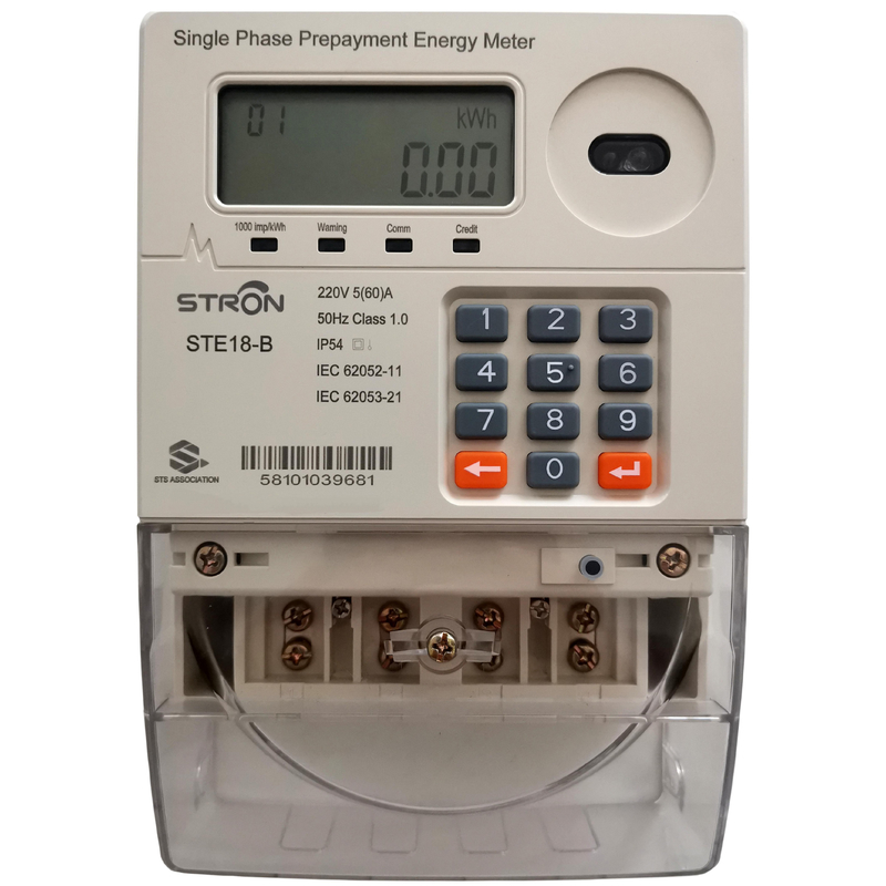 Mobile Payment Ready Smart Prepaid Electricity Meter with 10-Year Data Logging & Tamper Auto Cutoff