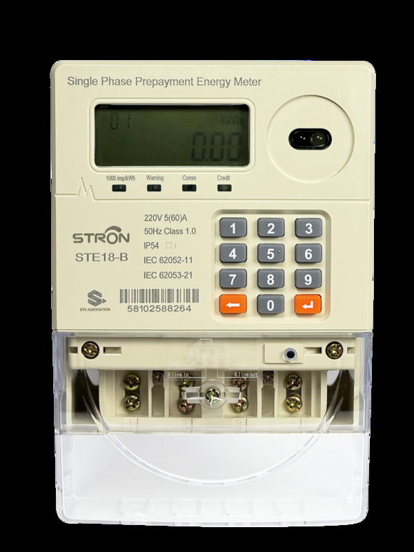 IP54 Intelligent Multi Tariff/Anti-tamper/Power-limit Prepaid Keypad Single Phase Electricity Meter With Vending Software