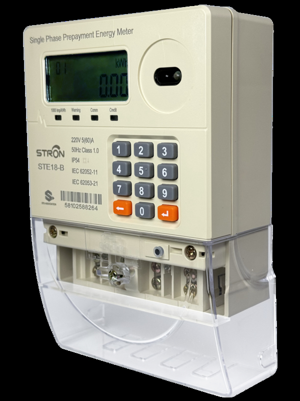 IP54 Intelligent Multi Tariff/Anti-tamper/Power-limit Prepaid Keypad Single Phase Electricity Meter With Vending Software