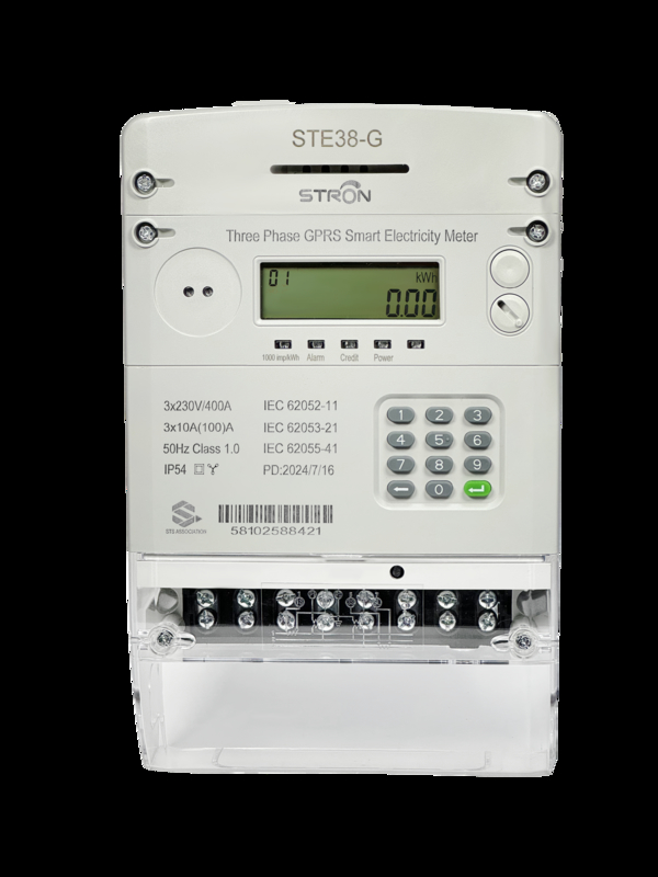 3*230V Nominal Voltage Smart Prepaid Electricity Meter with 2G And 4G Network Compatibility Wired and Wireless Communication Options