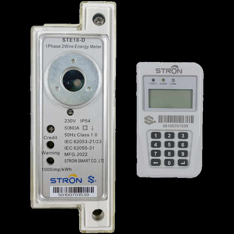 10 Years Data Storage Single Phase Smart Prepaid Electricity Meter for Accurate Electricity Consumption Counting and Tracking