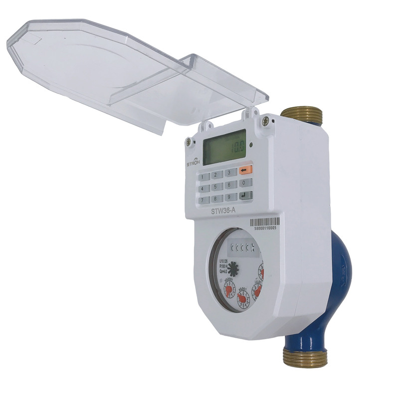 STS Integrated Keypad Smart Water Meter with Free Vending Software and 2 Years Warranty IP68 Brass Material