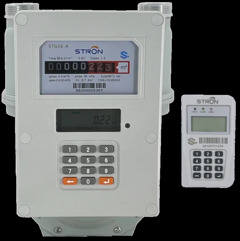 STS Split-Type Prepaid Gas Meter  and an independent Customer Interface Unit CIU  Leveraging 300–400m RF communication capability