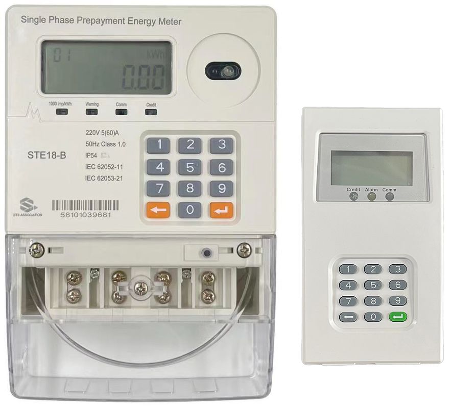 Prepayment Smart Prepaid Electricity Meter Single Phase with Stronpay Vending Software Providing Electricity Prepayment and Consumption Data