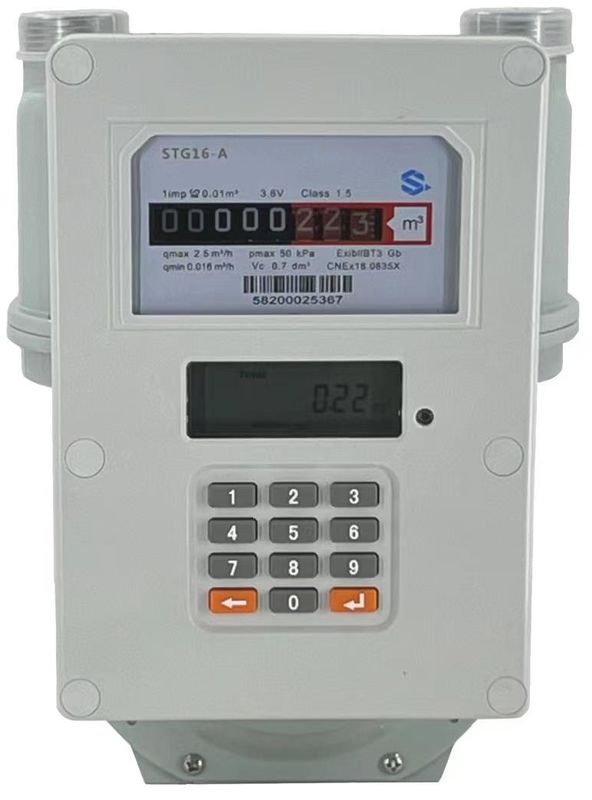 STS Standard All-in-One Prepaid Gas Meter - Supports M-PESA Recharge, NB-IoT Remote Monitoring, Tamper-Proof for Residential Use