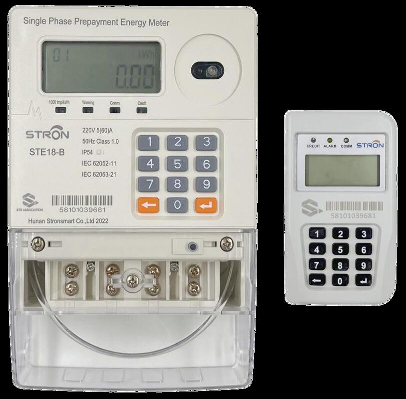 Nominal Frequency 50-60HZ Smart Prepaid Electricity Meter Offering Unlimited Capacity and IP54 Ingress Protection for Power Usage