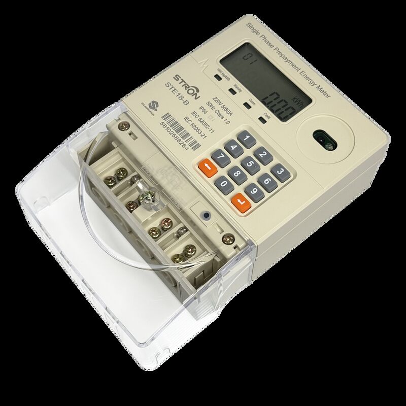 Smart Prepaid Electricity Meter supporting bidirectional metering STS token recharge and remote reading for electricity control