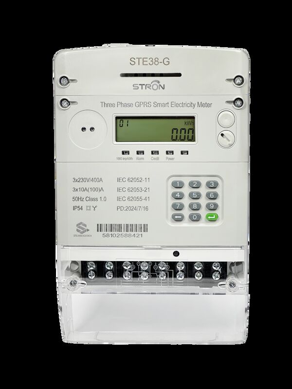 GPRS Smart Three Phase Electricity Meter with international IEC standards compliance and grade chips delivering precise energy data for power management