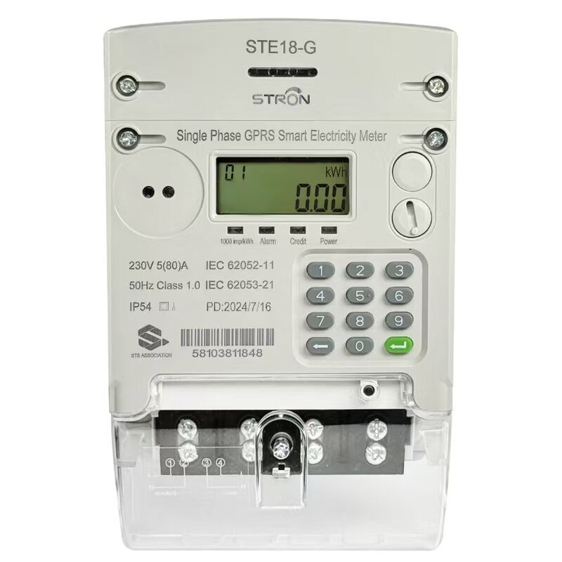 IP54 Protected Anti-Tamper Smart Prepaid 4G/GSM/GPRS Electricity Meter with Vending Software STS