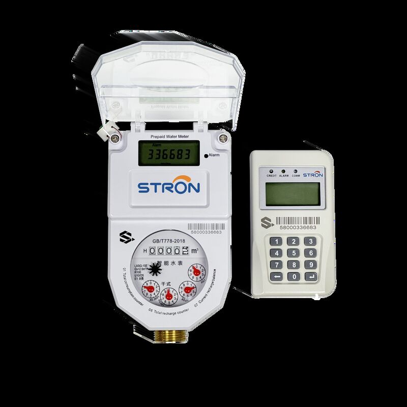 Stron Smart STS Prepaid Water Meter for Africa - Compliant with STS Standards, Brass Body, Low Flow Alarm