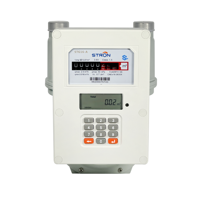 Residential/Commercial/Industrial STS Gas Meter STG16-S | Split-Type with Independent CIU 300-400m RF Comm, IP65, Tamper-Proof & Multi-Tariff