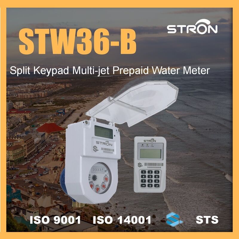STS Integrated Keypad Smart Water Meter with IP68 Protection and DN15 Size for Accurate Water Flow Measurement