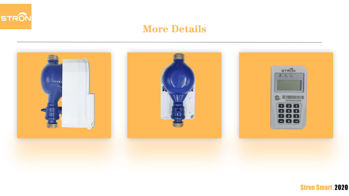STS Integrated Keypad Smart Water Meter with IP68 Protection and DN15 Size for Accurate Water Flow Measurement