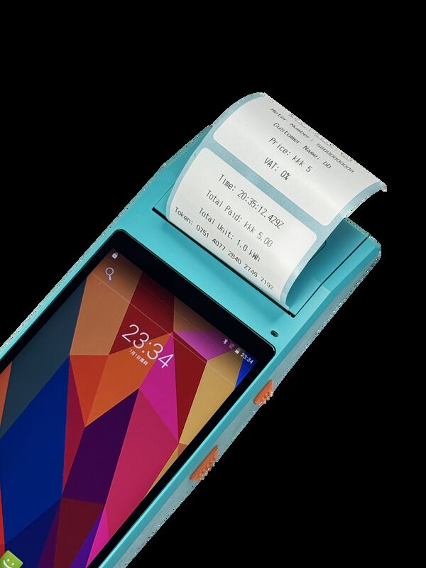 Door-to-Door Recharge by Mobile Vending Unit Handheld Terminal Recharge Android 9.0 Handheld Payment Terminal - User-Friendly Interface for Fast Recharge Operations