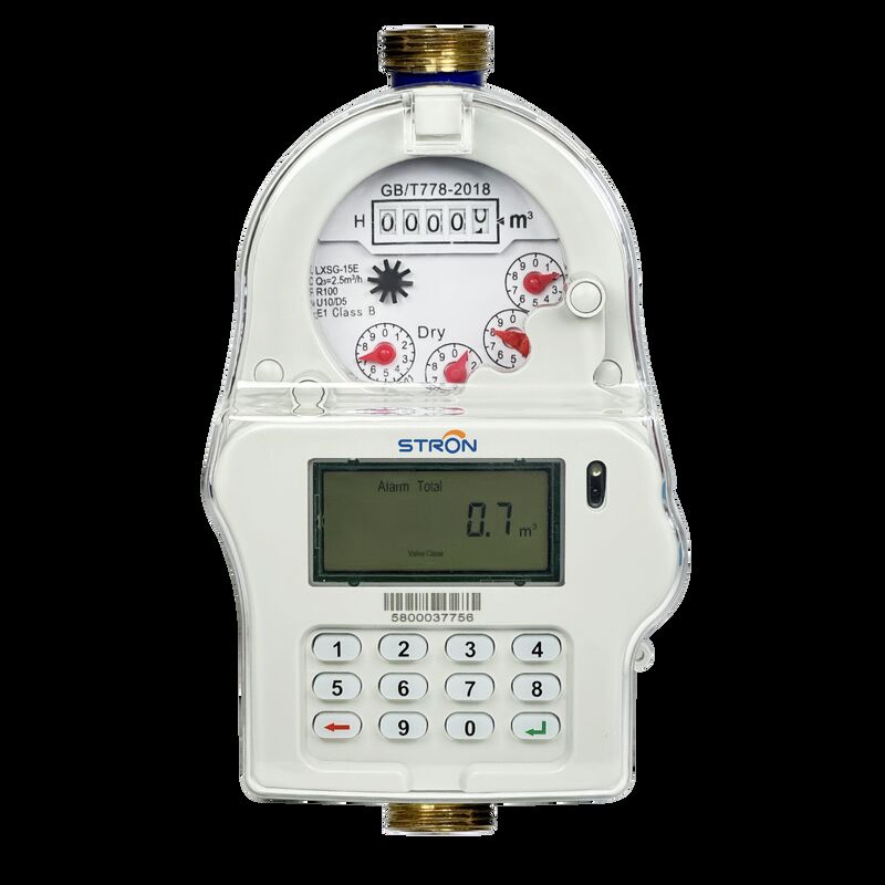 STS Keypad Prepaid Water Meter R100, All‑In‑One Integrated Type, IP68, DN15/DN20/DN25, Optional LoRa‑RF Communication
