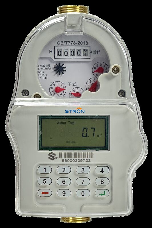 STRW240‑A STS Keypad Prepaid Water Meter DN15‑DN25 Brass IP68 LoRa‑RF Remote Reading Anti‑Tamper for Household Commercial Water