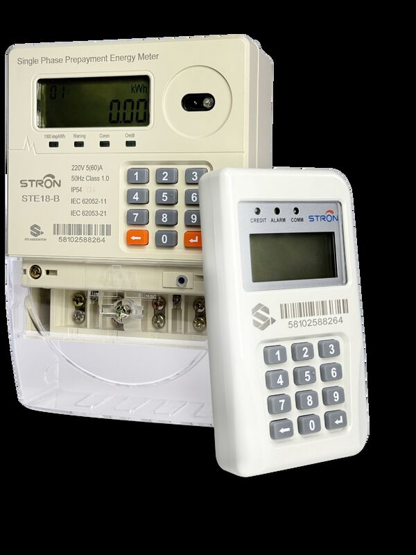 IP54 Intelligent Multi Tariff/Anti-tamper/Power-limit Prepaid Keypad Single Phase Electricity Meter With Vending Software