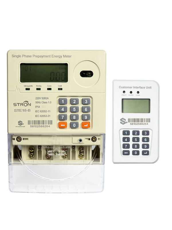 STS Prepaid Meter with Split Keypad Design RF Communication and Anti-Tamper Protection for Secure Energy Management