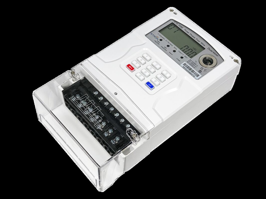 STE38-B Daily Monthly Optional Overdraft Collection Electric Smart Meter Compatible with 2G and 4G Networks Enabling Energy Usage