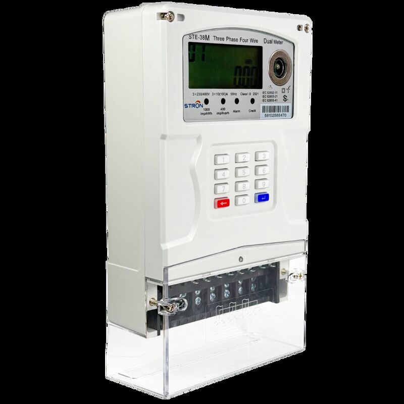 STE38-B Daily Monthly Optional Overdraft Collection Electric Smart Meter Compatible with 2G and 4G Networks Enabling Energy Usage