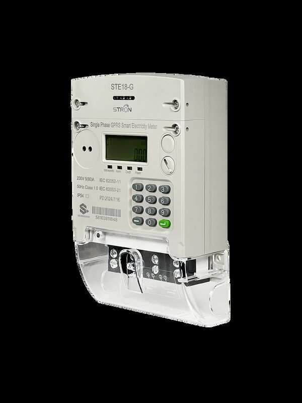 STE18‑G STS Prepaid Single‑Phase Keypad Smart Electricity Meter, Dual‑Mode GPRS+433MHz RF Communication, IP54, Class1.0, STS Certified