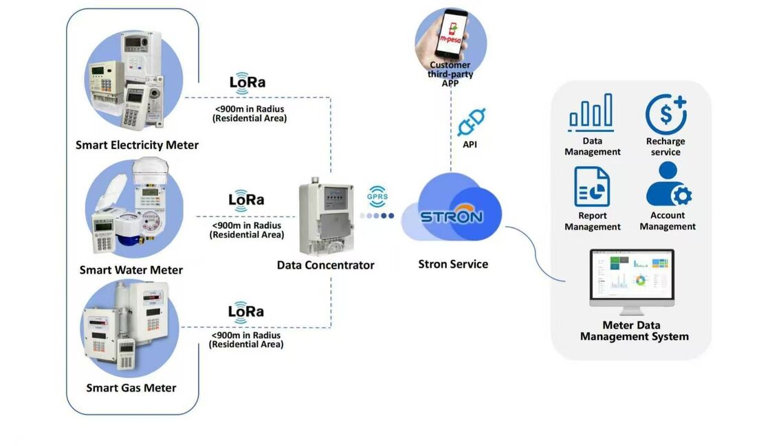 STW36-M Waltman Prepaid Water Bulk Meter Highly Integrated IOT Smart Water Meter Offering Measurement Range 0-999999 Liters Suitable for Water Management in Large Scale Facilities