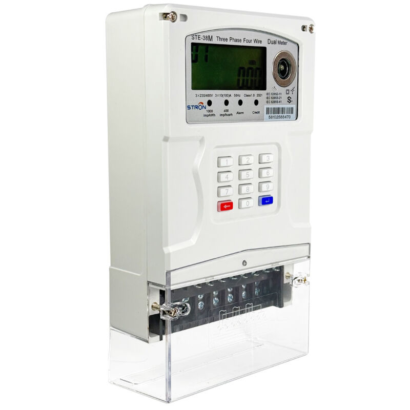 Smart Prepaid Electricity Meter Dual Source and battery voltage support for prepaid electricity solutions