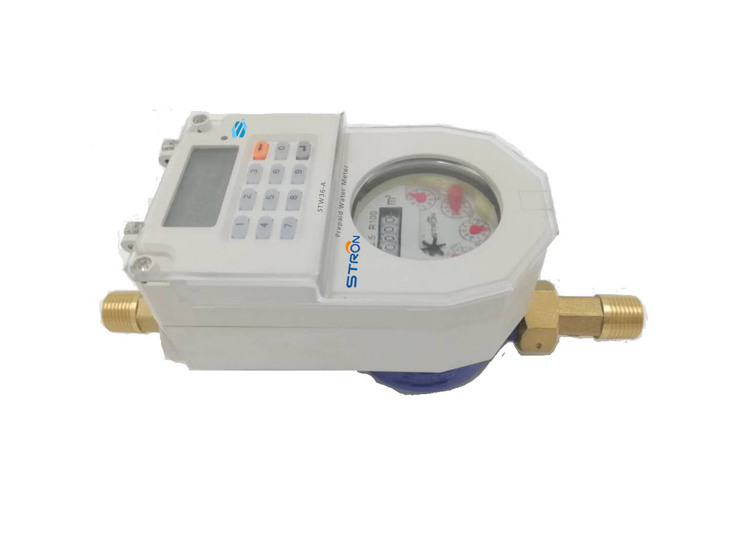 STW36-A DN15 Stron STS Standard Keypad TOKEN Recharge Prepaid Brass Water Meter Hotsale