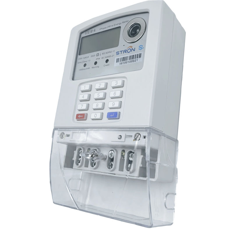 Smart Keypad Prepaid Single Phase Electricity Meter with AMI System and independent vending platform