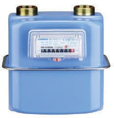 Two Pipe 0.8L Compact Gas Flow Meter , 1.6m3/H Diaphragm Gas Meter