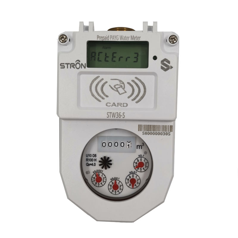 ISO4046 IP68 Dry Type Water Meter , R100 Digital Water Flow Meter