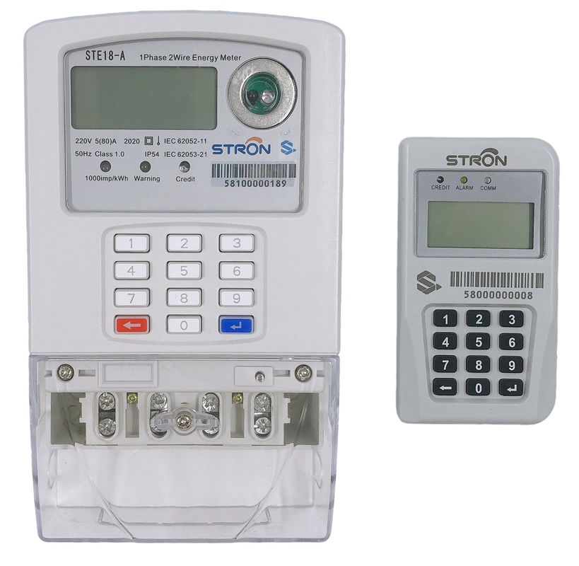 LORA-RF Split Keypad STS Standard Anti-Tamper Function Prepaid Single Phase Smart Electricity Meter With CIU
