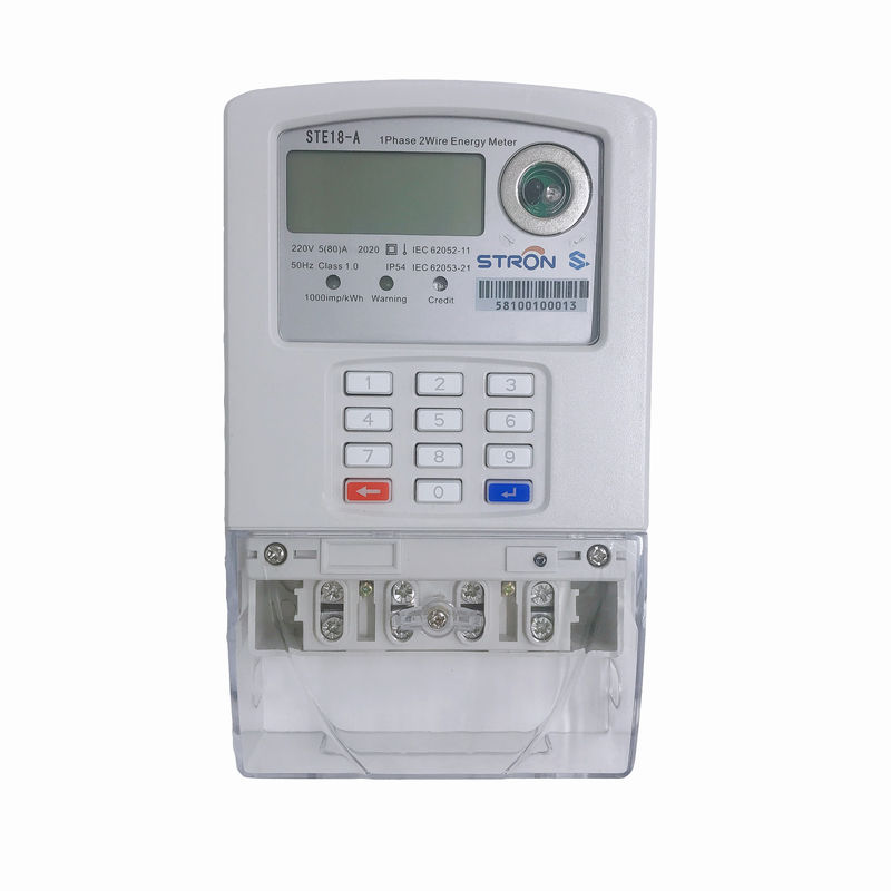 STS Standard Prepaid Split Keypad Single Phase Smart Energy Meter with  LORA-RF module