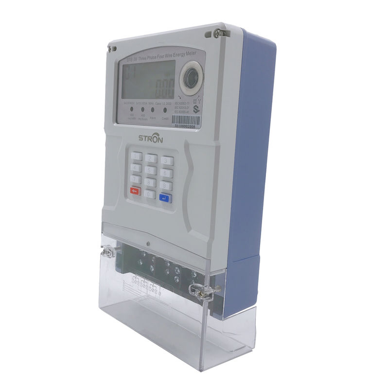 Three Phase STS Standard Split Keypad Type Smart Remotely Controlled Electric Meter Pay By Mobile Phone