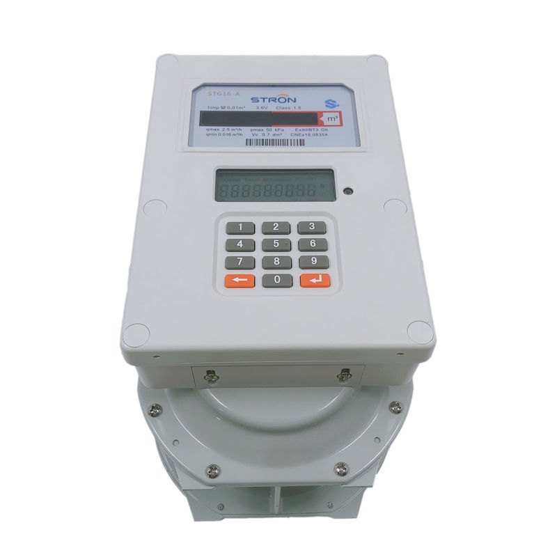1.6m3/H Read Residential Gas Meter , ISO9001 Pay As You Go Gas And Electric Meter