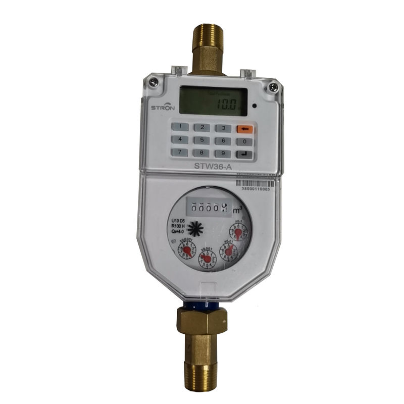 R100 Dry Type Water Meter , 16Bar Prepayment Water Meter