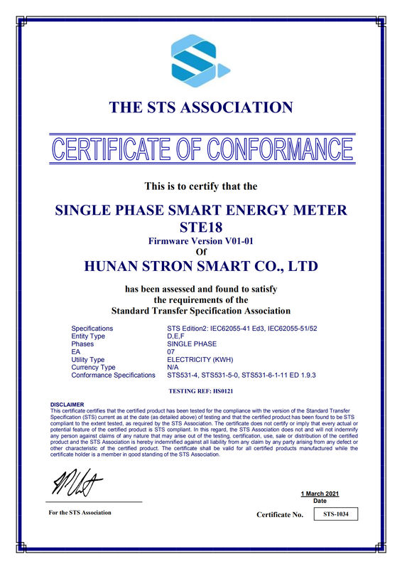 STS Approved Keypad Prepaid Energy Meter for Africa Utilities Three Phase with LCD Display