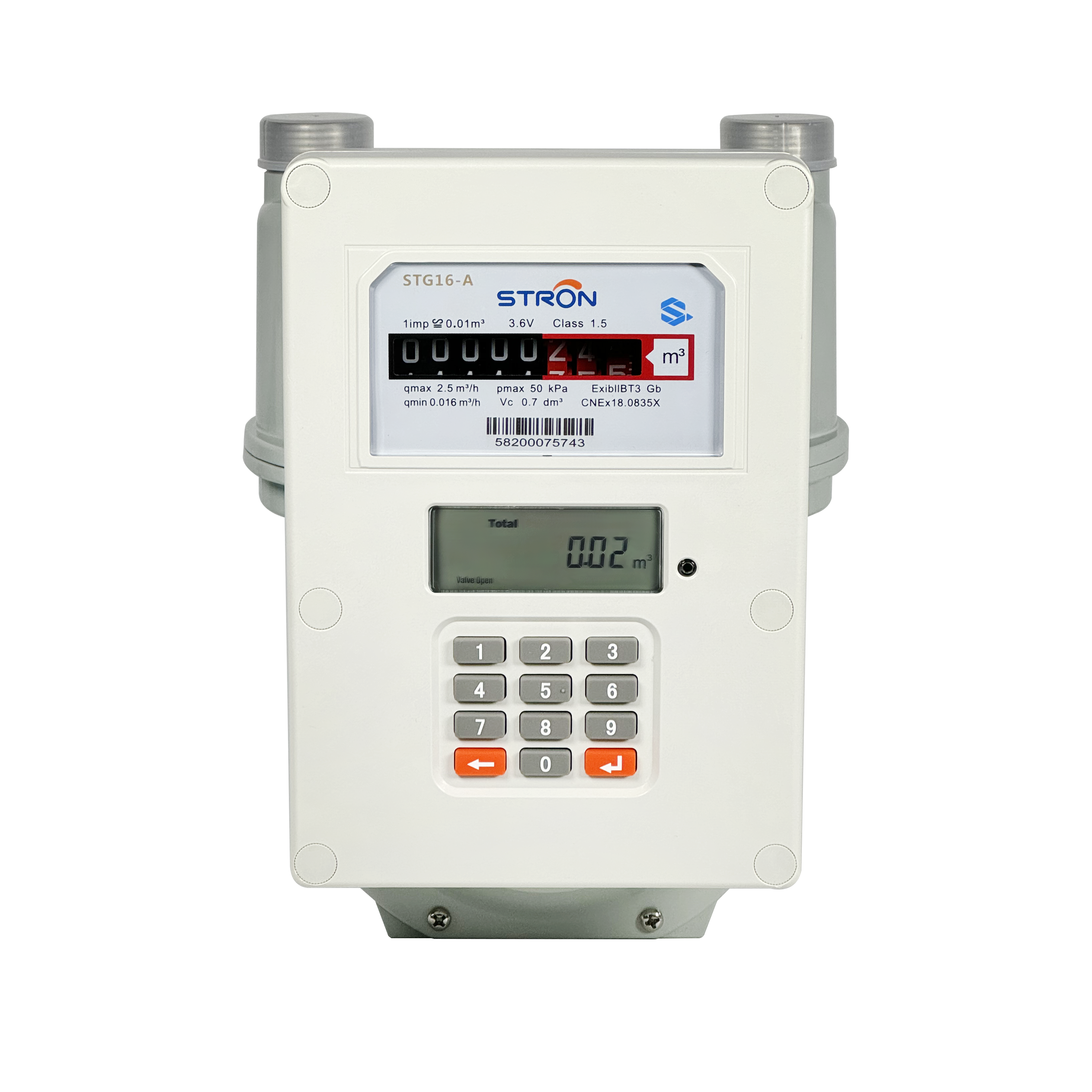 High-Precision STS Prepaid Gas Meter - 433MHz LoRa Communication for ...