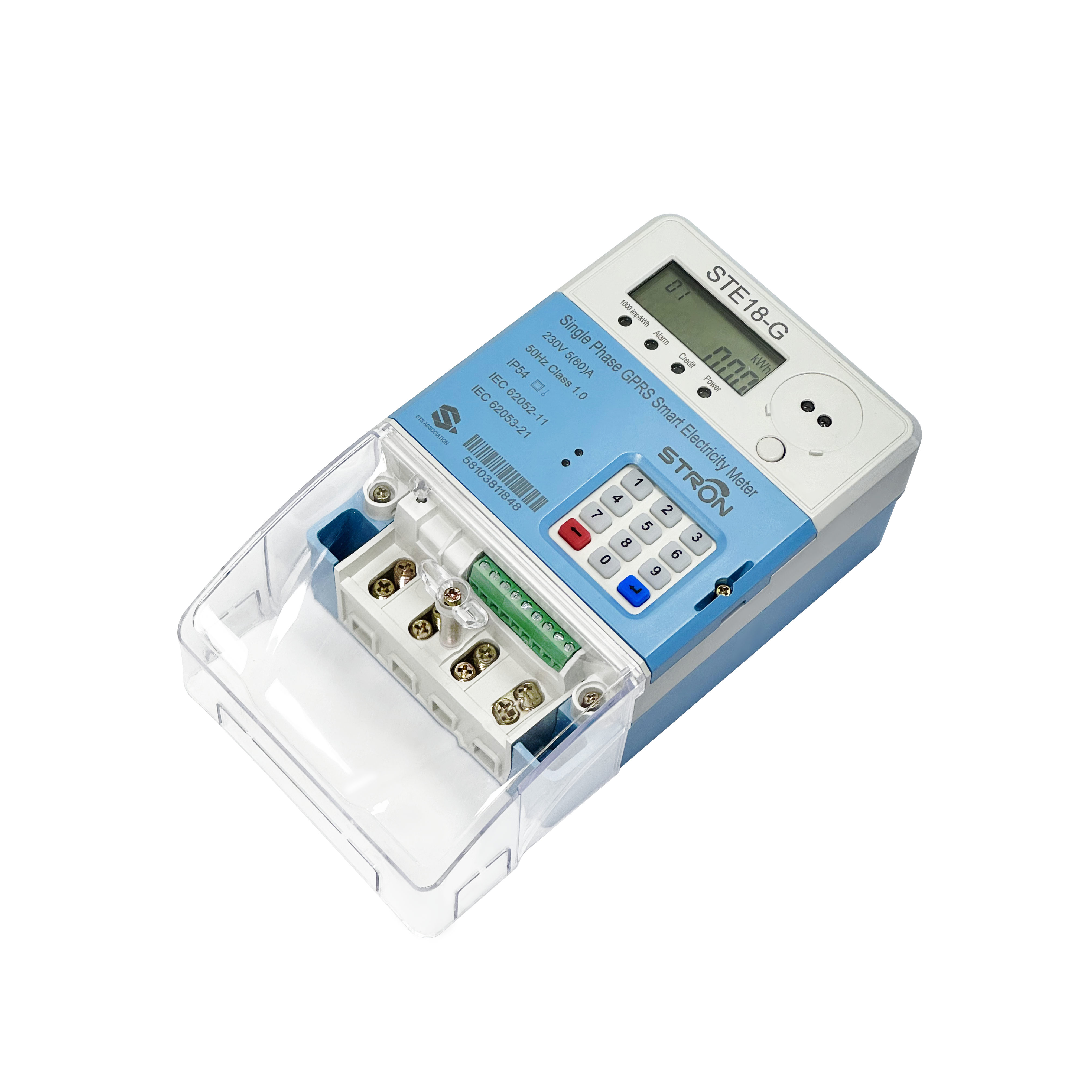 Class 1 Smart Prepaid Electricity Meter with Prepayment and Nominal ...