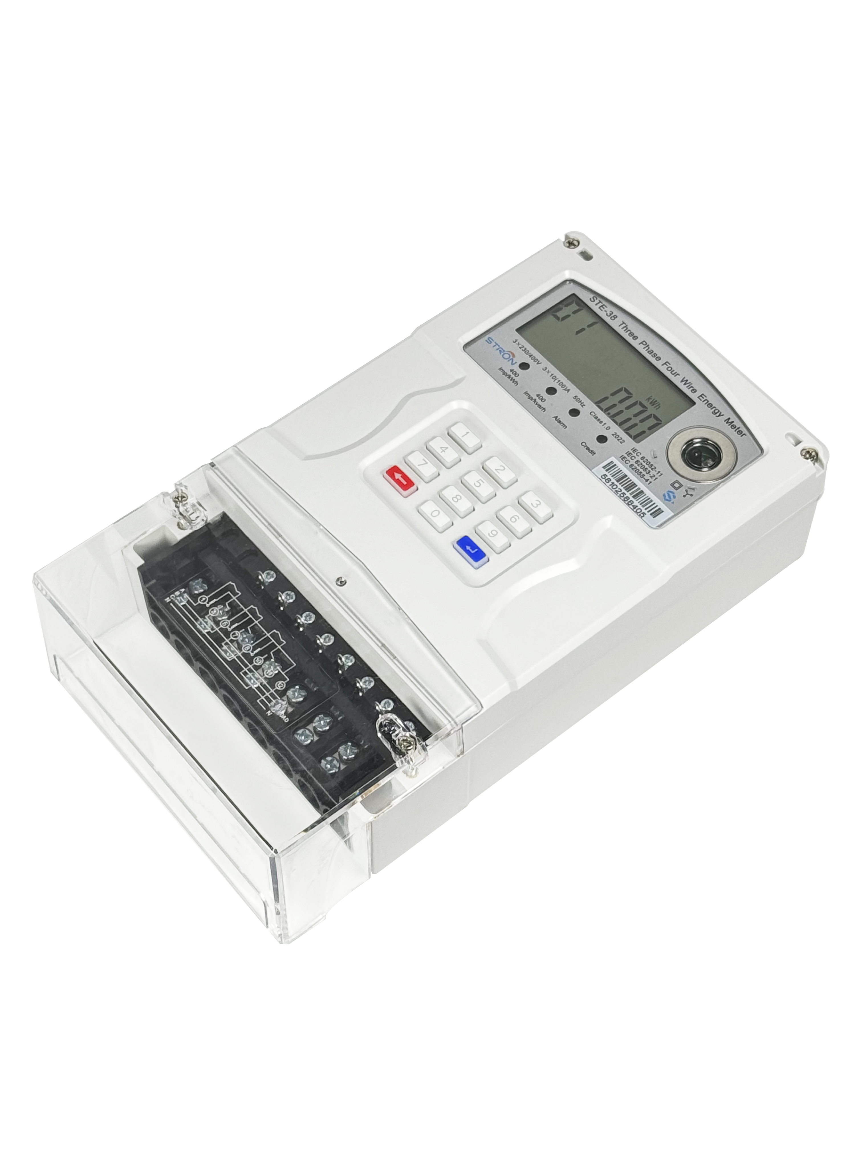 Unlimited Capacity Smart Prepaid Electricity Meter Three Phase Three ...