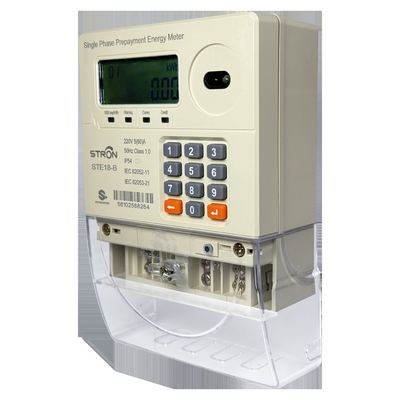 IP54 Ingress Protection and Keypad Operation Smart Prepaid Electricity Meter for Accurate Metering