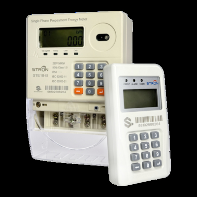 Mobile Payments Flexible Recharge Options Smart Prepaid Electricity Meter with PLC Communication and Digital Display Type