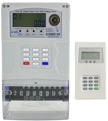 STE38-S STS High quality three-phase keypad-type prepaid electricity meter