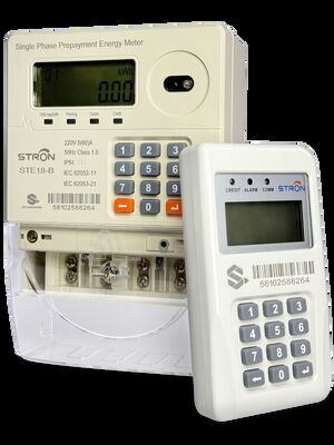 Single Phase Split-type Prepaid Electricity Meter Smart Prepaid Electricity Meter Providing Accuracy Class Class 1 and Input Way Keypad for Energy Usage Data